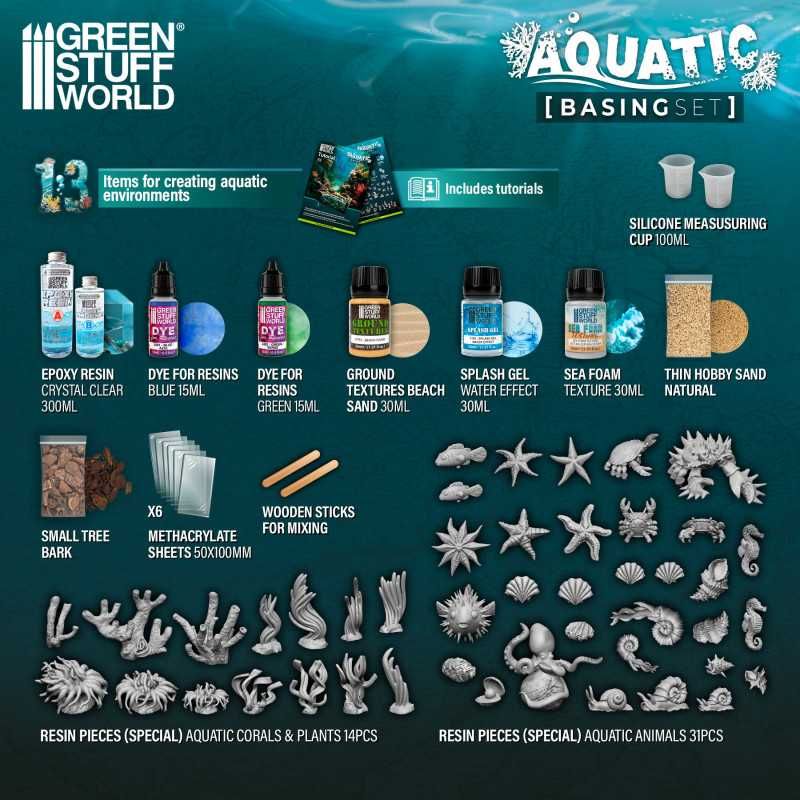 GREEN STUFF WORLD Basing Sets - Aquatic