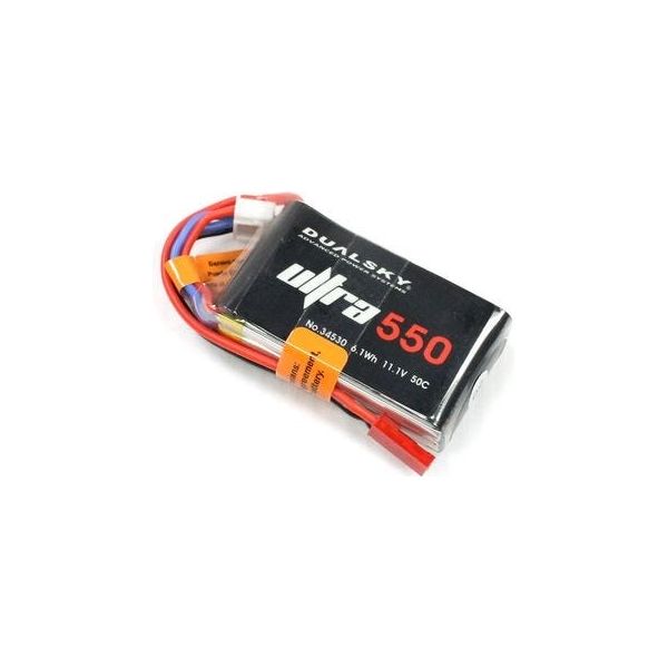 DUALSKY 550mah 3S 11.1v 50C LiPo Battery with JST Connector