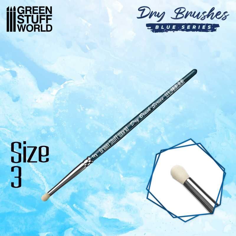 GREEN STUFF WORLD Blue Series Dry Brush - Size 3