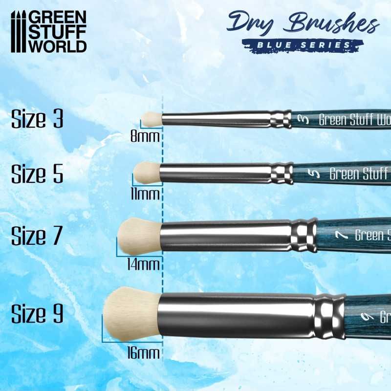 GREEN STUFF WORLD Blue Series Dry Brush - Size 3