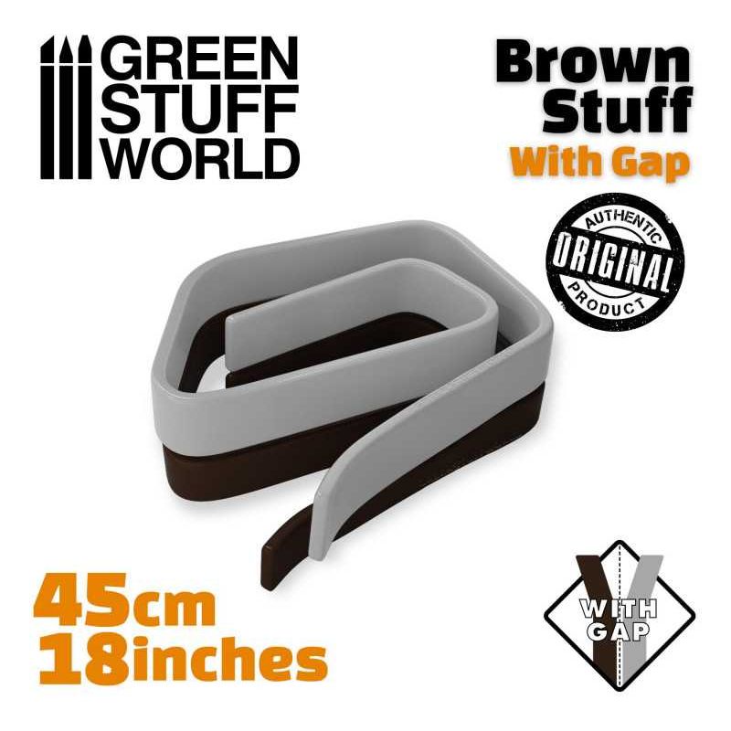 GREEN STUFF WORLD Brown Stuff Tape 18 inches WITH GAP