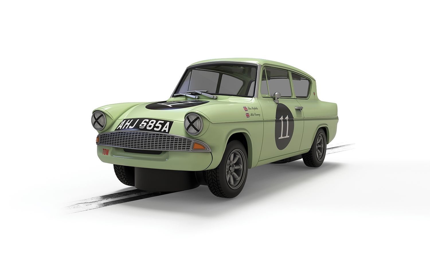 Scalextric Ford Anglia 105e - Theo Paphitis