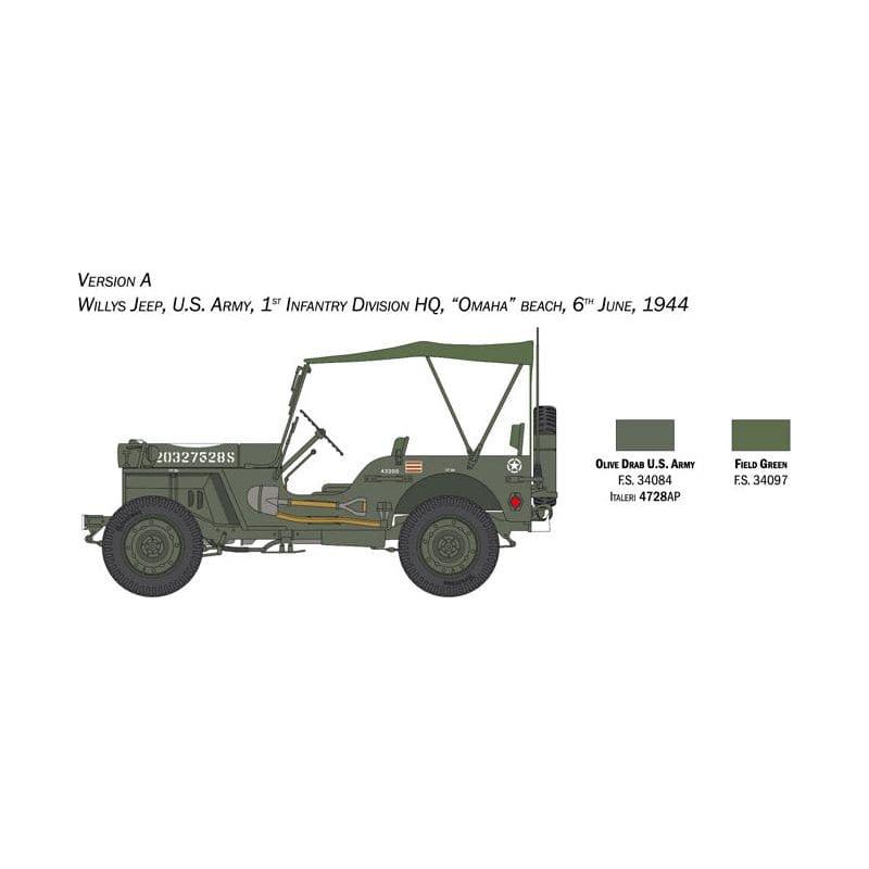 ITALERI 1/24 Jeep Willys MB 80th Anniversary