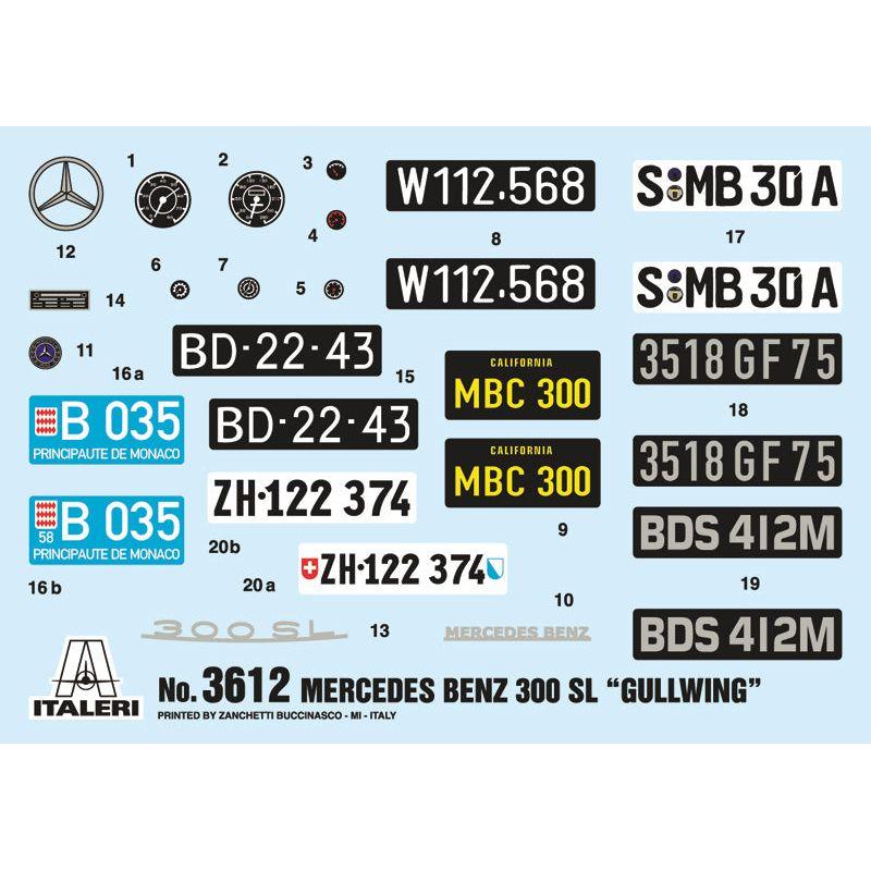 ITALERI 1/24 Mercedes Benz 300SL Gullwing