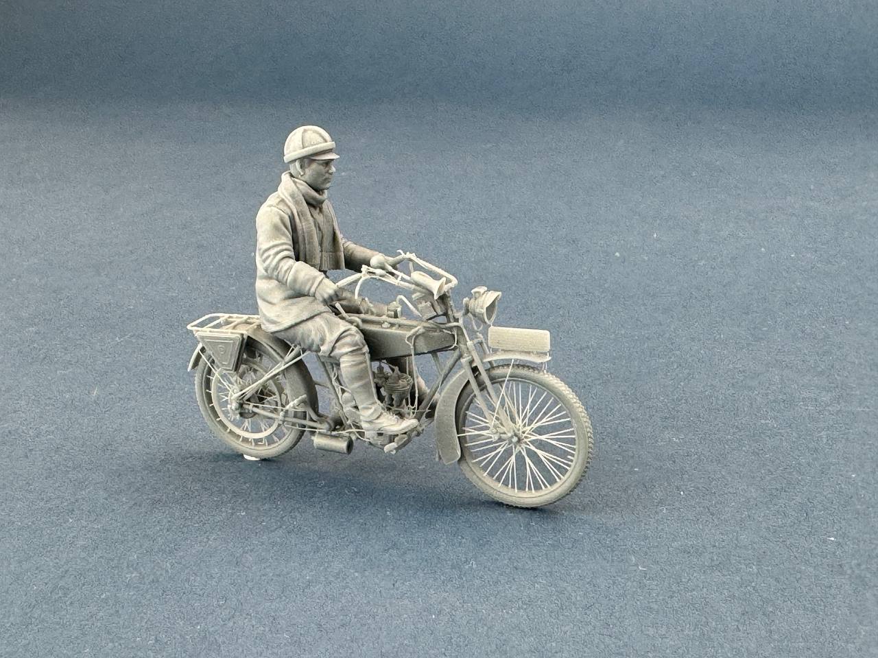 COPPER STATE MODELS German Dispatch Rider riding a motorcycle