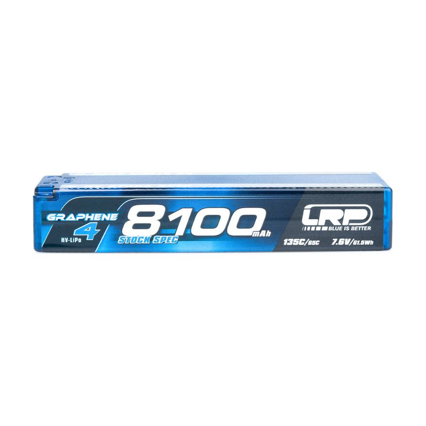 LRP HV Stock Spec GRAPHENE-4 8100mAh Hardcase battery -7.6V LiPo - 135C/65C