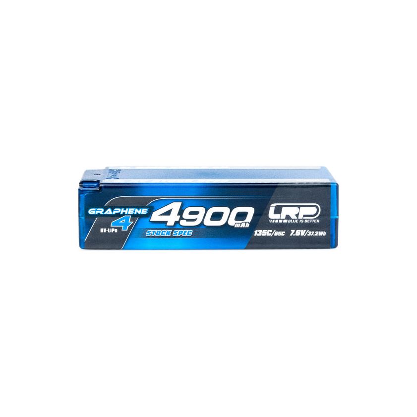 LRP HV Stock Spec Shorty GRAPHENE-4 4900mAh Hardcase battery - 7.6V LiPo - 135C/65C