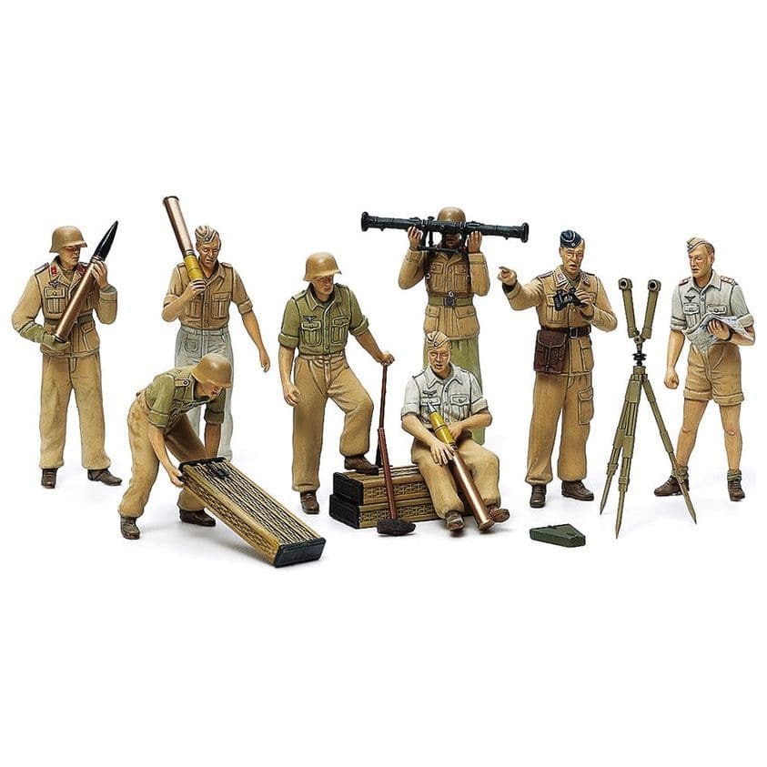 TAMIYA 1/35 German Africa Luftwaffe Artillery Crew