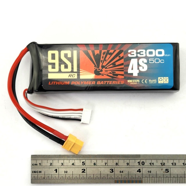 NINESTEPS 3300mAh 14.8V  50C 4 Cell LiPo Battery Soft Case (XT60 Plug)