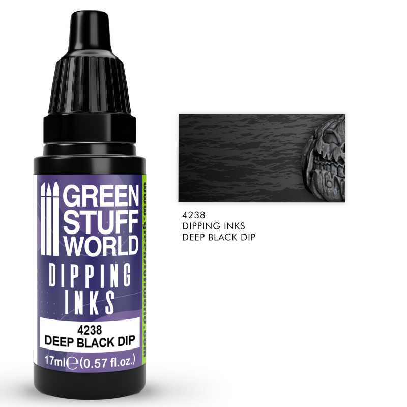 GREEN STUFF WORLD Dipping ink 17 ml - Deep Black Dip