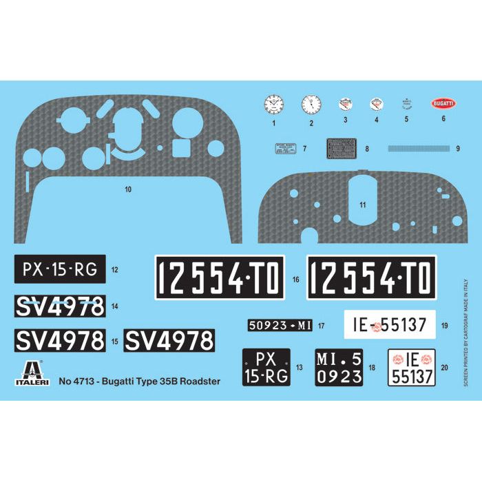 ITALERI 1/12 Bugatti 35B Roadster