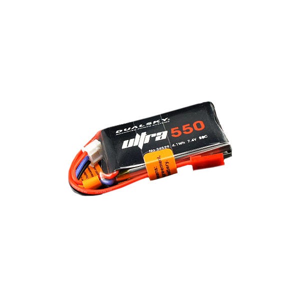 DUALSKY 550mah 2S 7.4v 50C LiPo Battery with JST Connector