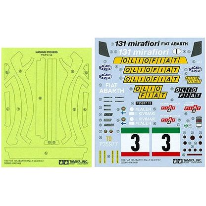 TAMIYA 1/20 Fiat 131 Abarth Rally Olio Fiat