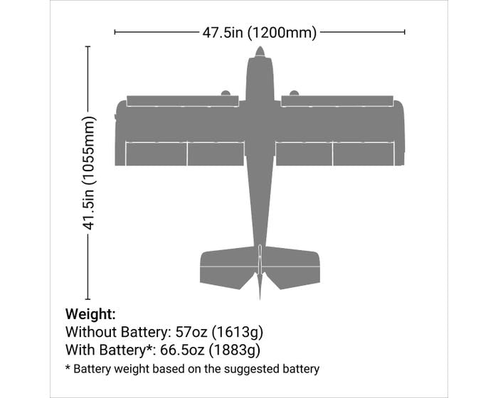 E-Flite Night Timber X STOL, BNF Basic, EFL13850