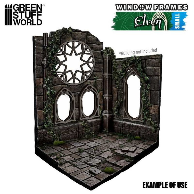 GREEN STUFF WORLD Elven Miniature Windows - Small