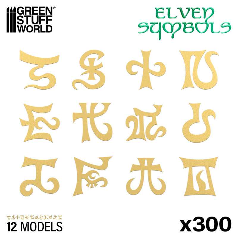 GREEN STUFF WORLD Elven Runes and Symbols