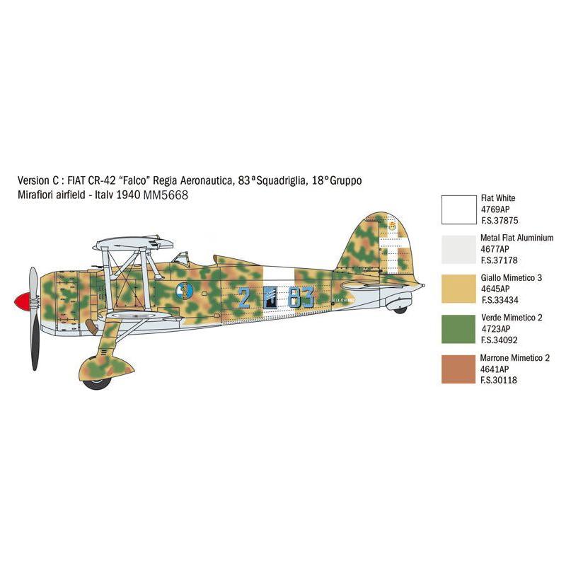 ITALERI 1/48 Fiat CR.42 "Falco" Battle of Britain 80th Anni