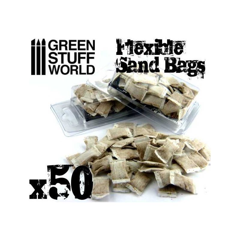 GREEN STUFF WORLD flexible SANDBAGS x50