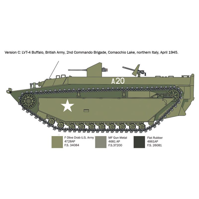 ITALERI 1/35 LVT-4 Water Buffalo (ETO)