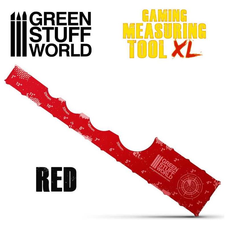 GREEN STUFF WORLD Gaming Measuring Tool - Red 12 inches