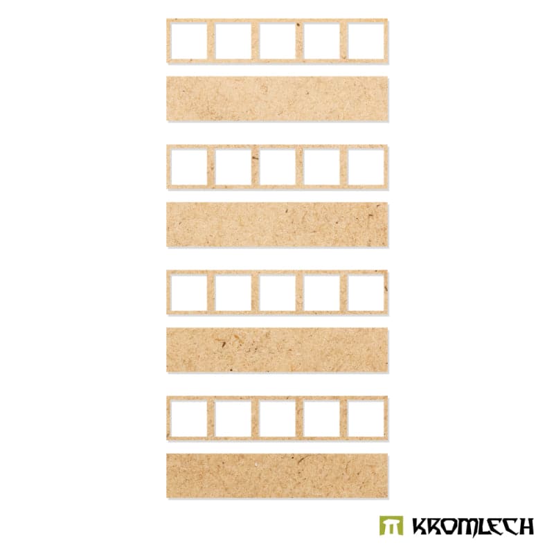 KROMLECH Heavy Infantry 5x1 Square Base Converter Trays (4)