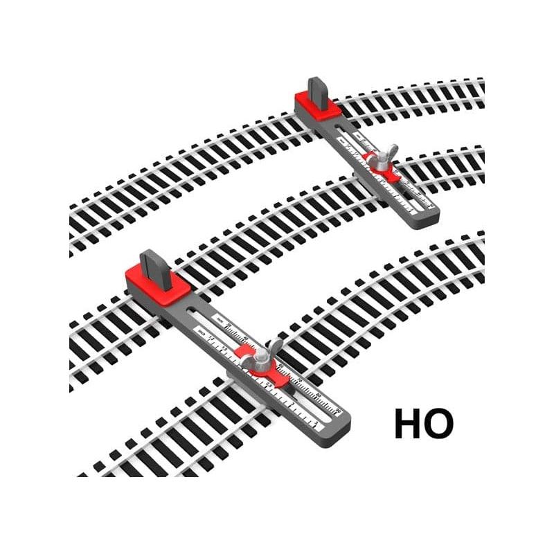 PROSES HO/OO Scale Adjustable Parallel Track Tool 67mm