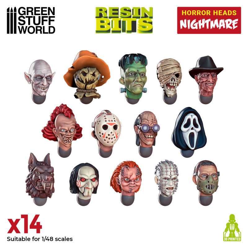 GREEN STUFF WORLD Horror Heads - Nightmare