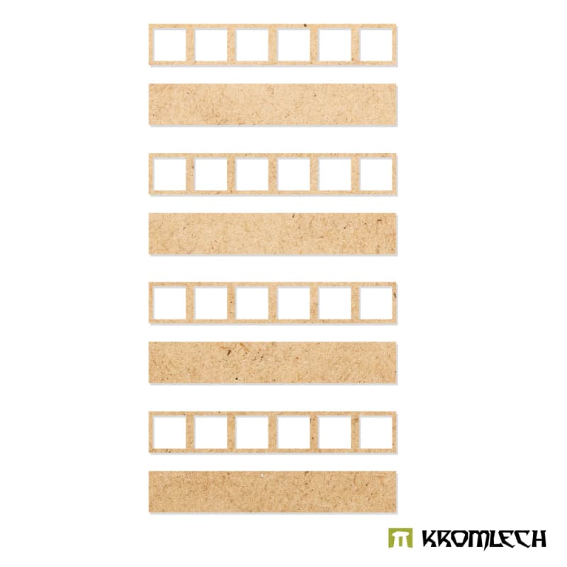 KROMLECH Infantry 6x1 Square Base Converter Trays (4)