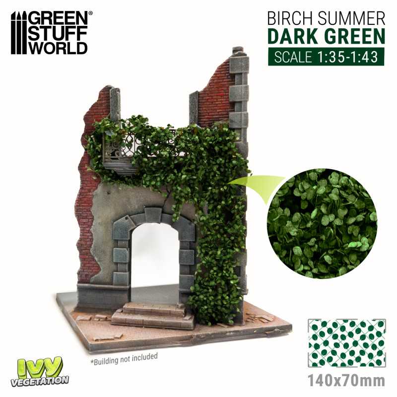 GREEN STUFF WORLD Ivy Foliage - Dark Green Birch - Large