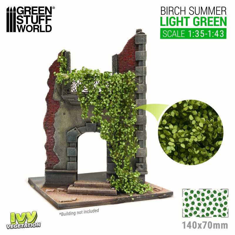 GREEN STUFF WORLD Ivy Foliage - Light Green Birch - Large