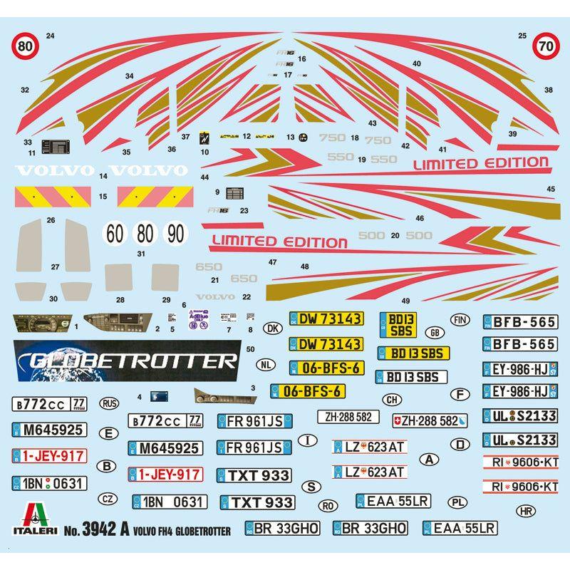 ITALERI 1/24 Volvo FH 16 Globetrotter Medium Roof