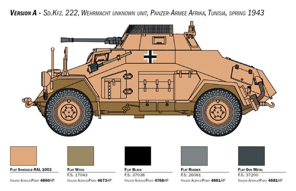 ITALERI 1/56 Sd. Kfz. 222/223