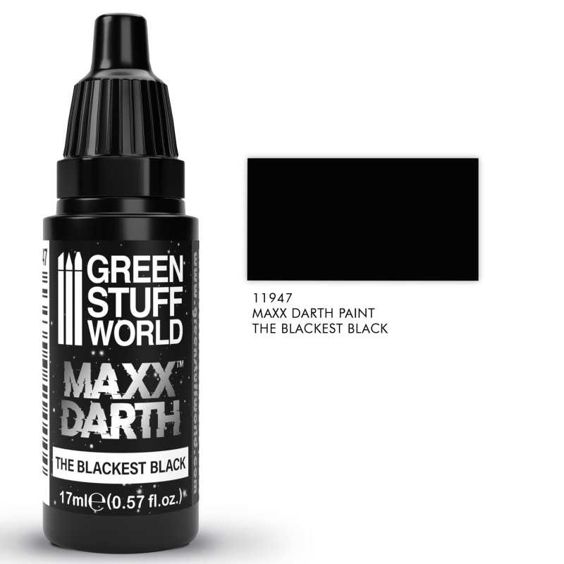 GREEN STUFF WORLD Maxx Darth Black Paint 17 ml