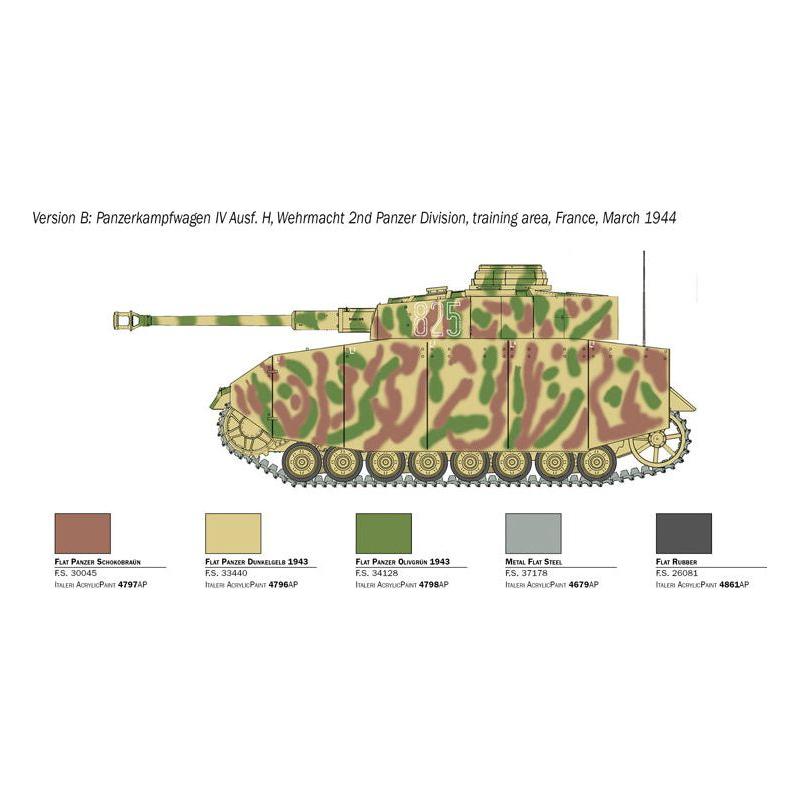 ITALERI 1/35 Pz.Kpfw. IV Metal Barrel Glueable Tracks