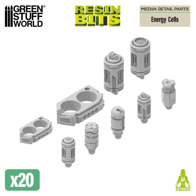 GREEN STUFF WORLD Mecha Detail Parts - Energy Cells