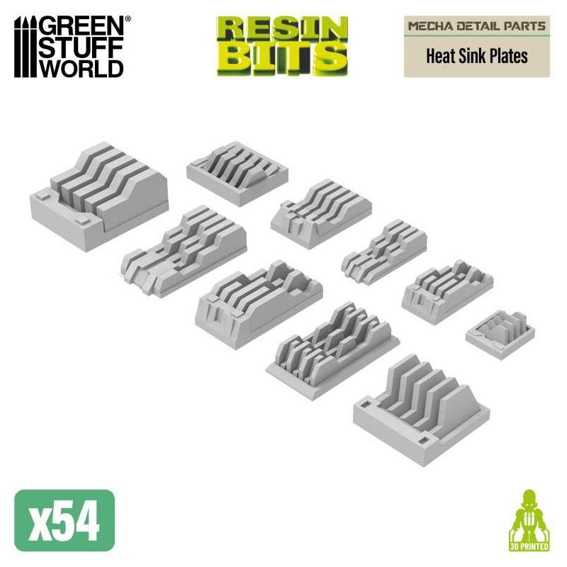 GREEN STUFF WORLD Mecha Detail Parts - Heat Sink Plates