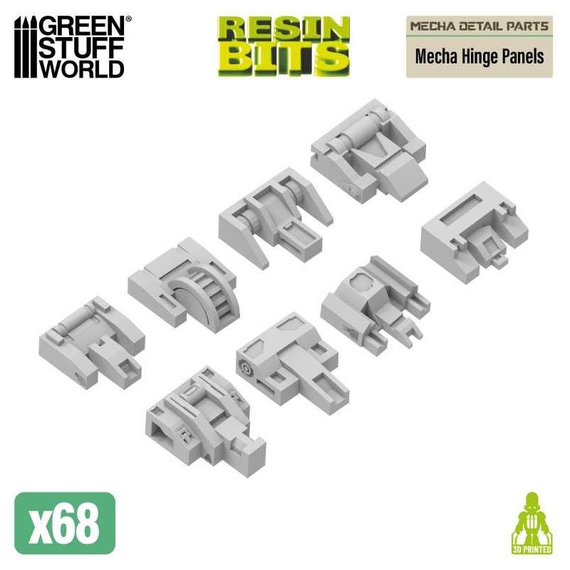 GREEN STUFF WORLD Mecha Detail Parts - Mecha Hinge Panels