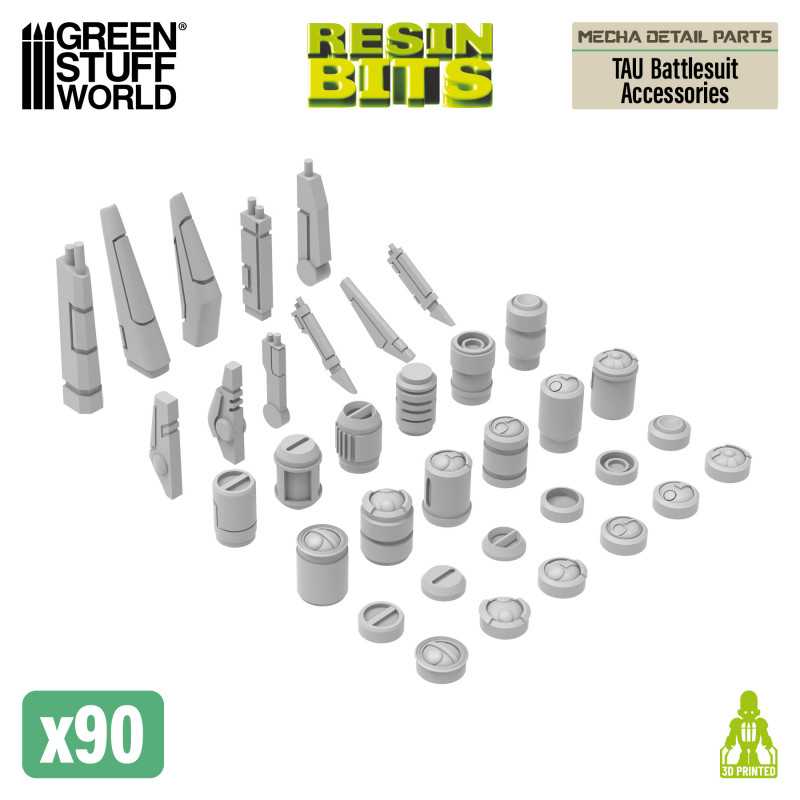 GREEN STUFF WORLD Mecha Detail Parts - TAU Battlesuit Accessories