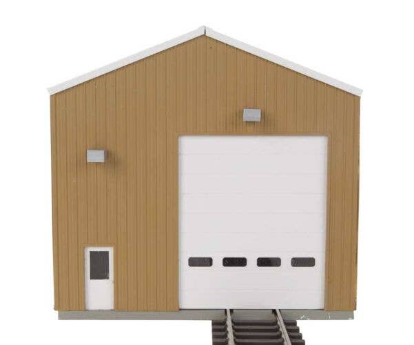 WALTHERS HO Modern Single-Track Engine House -- Kit - 11 x 4-1/4 x 4-1/4" 27.9 x 10.7 x 10.7cm