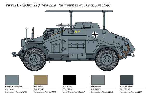 ITALERI 1/56 Sd. Kfz. 222/223