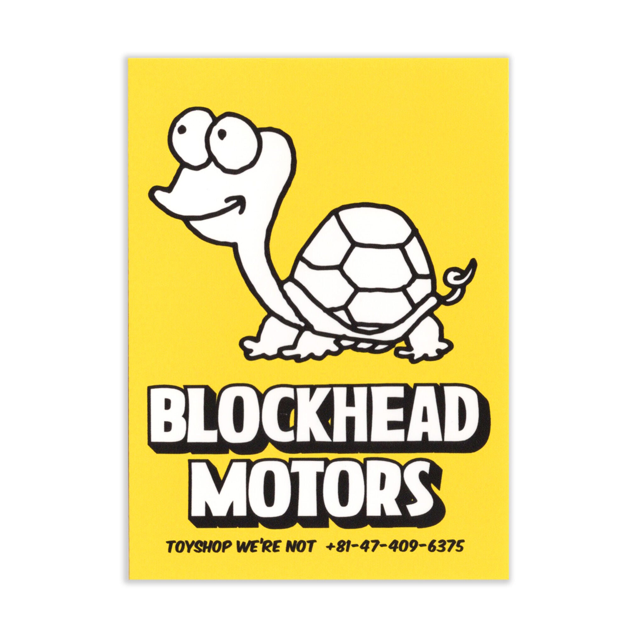 BLOCKHEAD MOTORS Loose Turtle Sticker