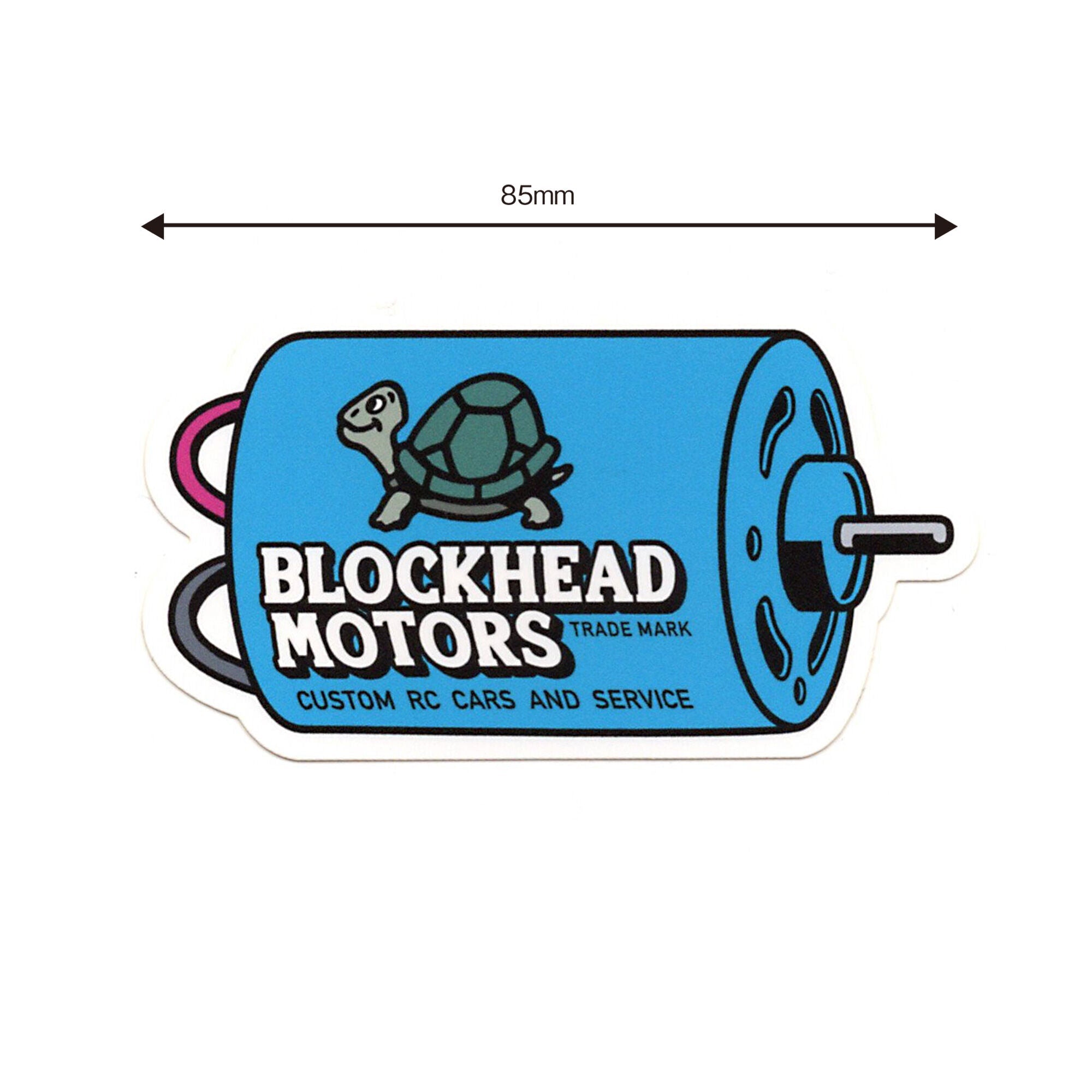 BLOCKHEAD MOTORS Motor Sticker [Blue]