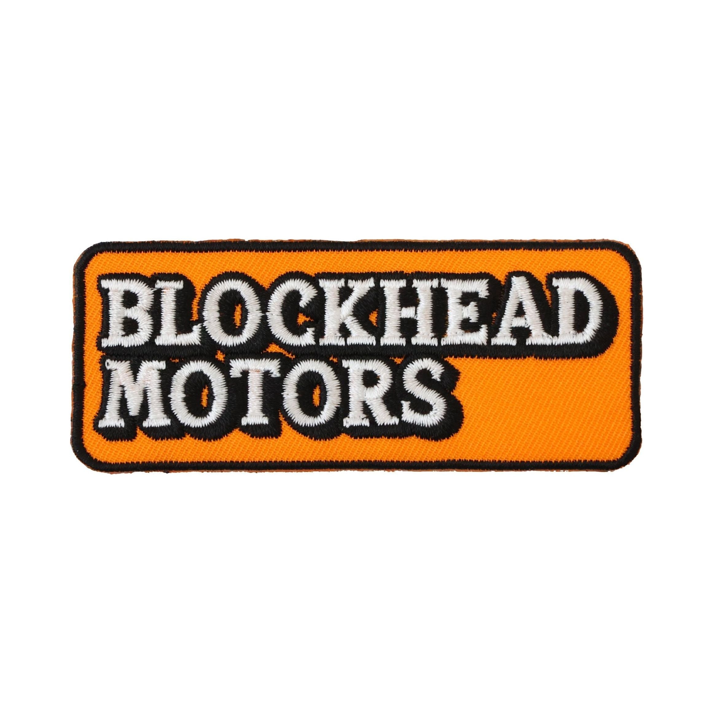 BLOCKHEAD MOTORS BH Embroidered Patch