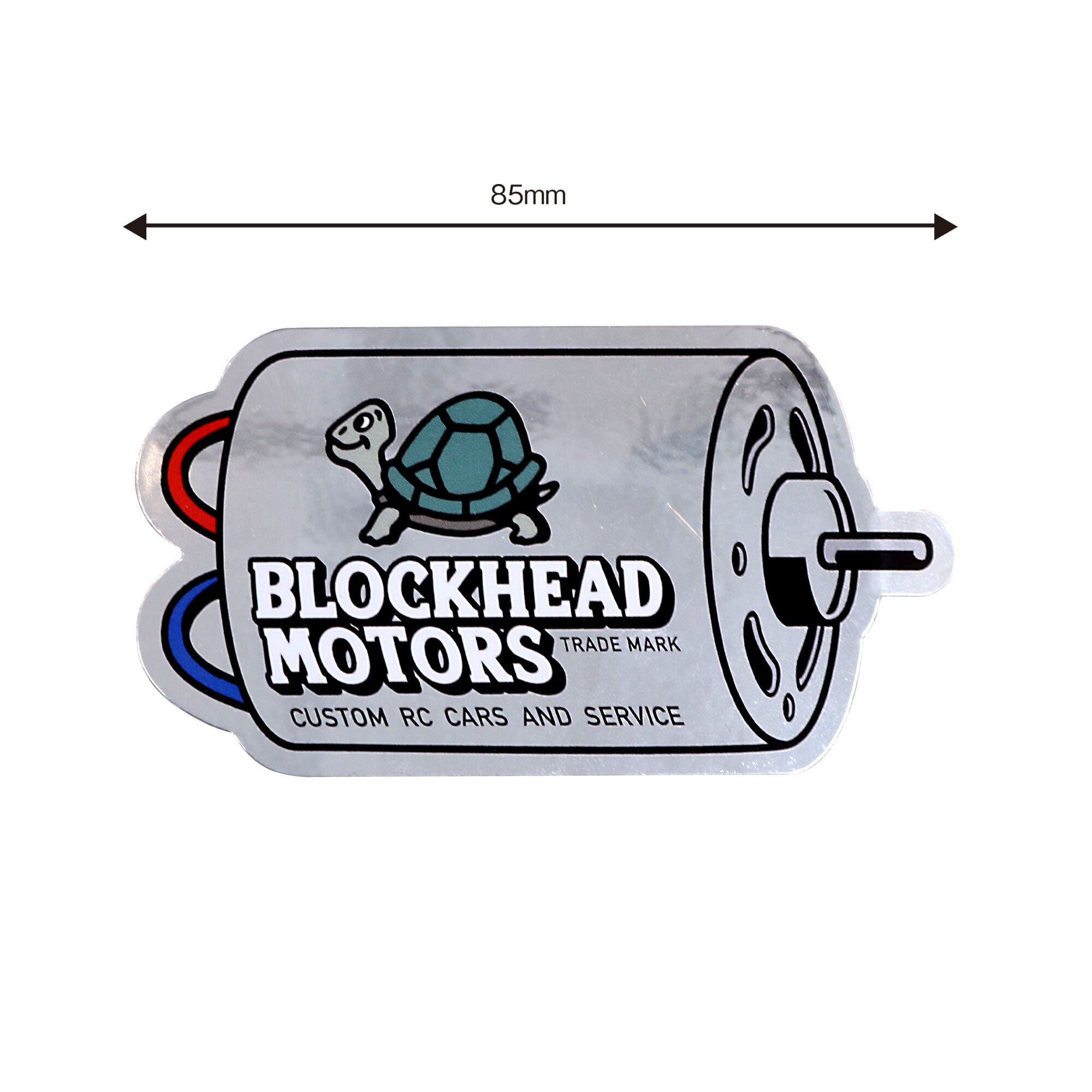 BLOCKHEAD MOTORS Motor Sticker [Silver]