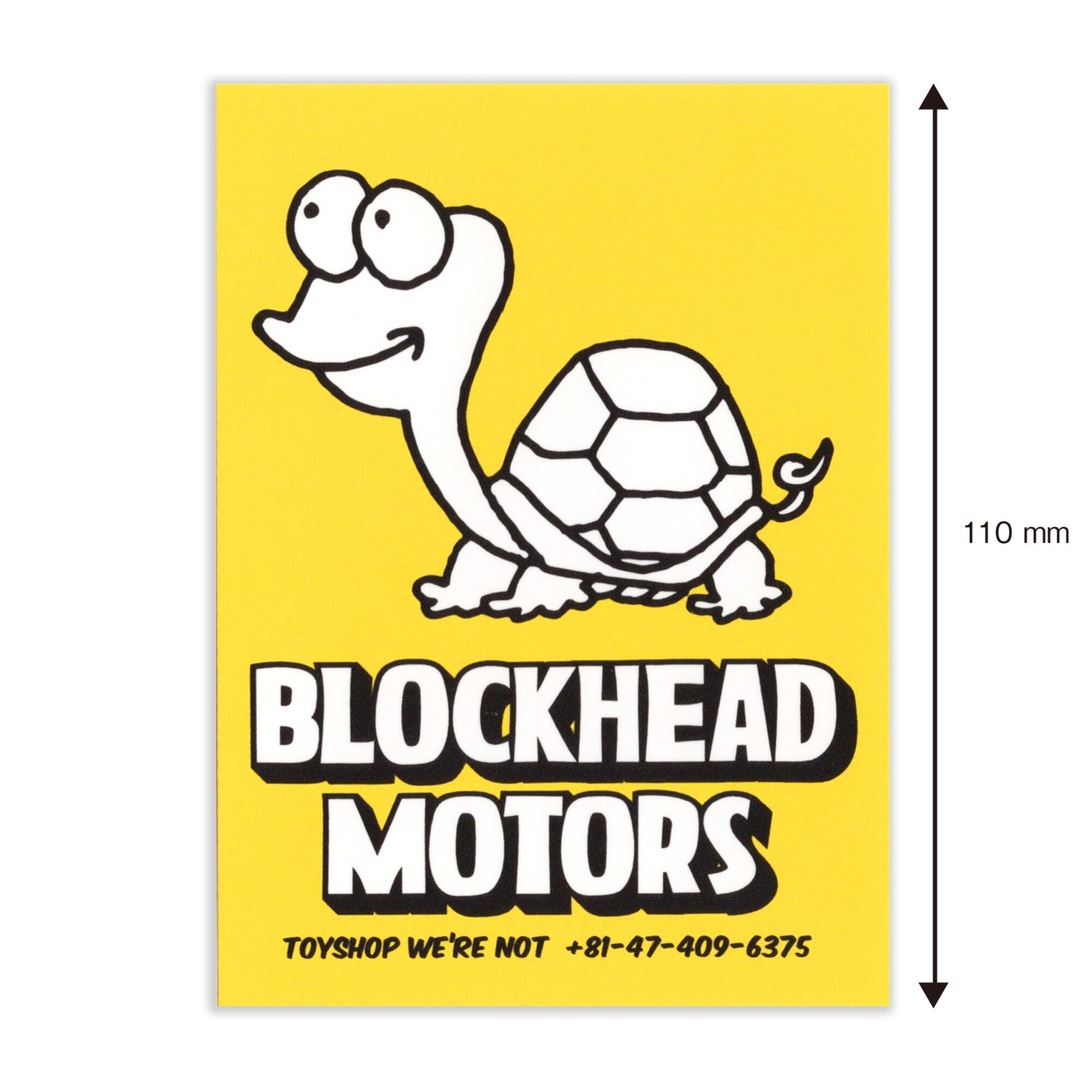 BLOCKHEAD MOTORS Loose Turtle Sticker