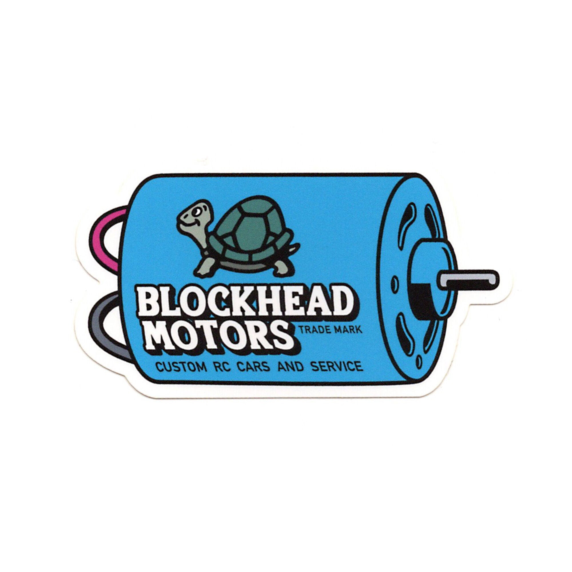 BLOCKHEAD MOTORS Motor Sticker [Blue]