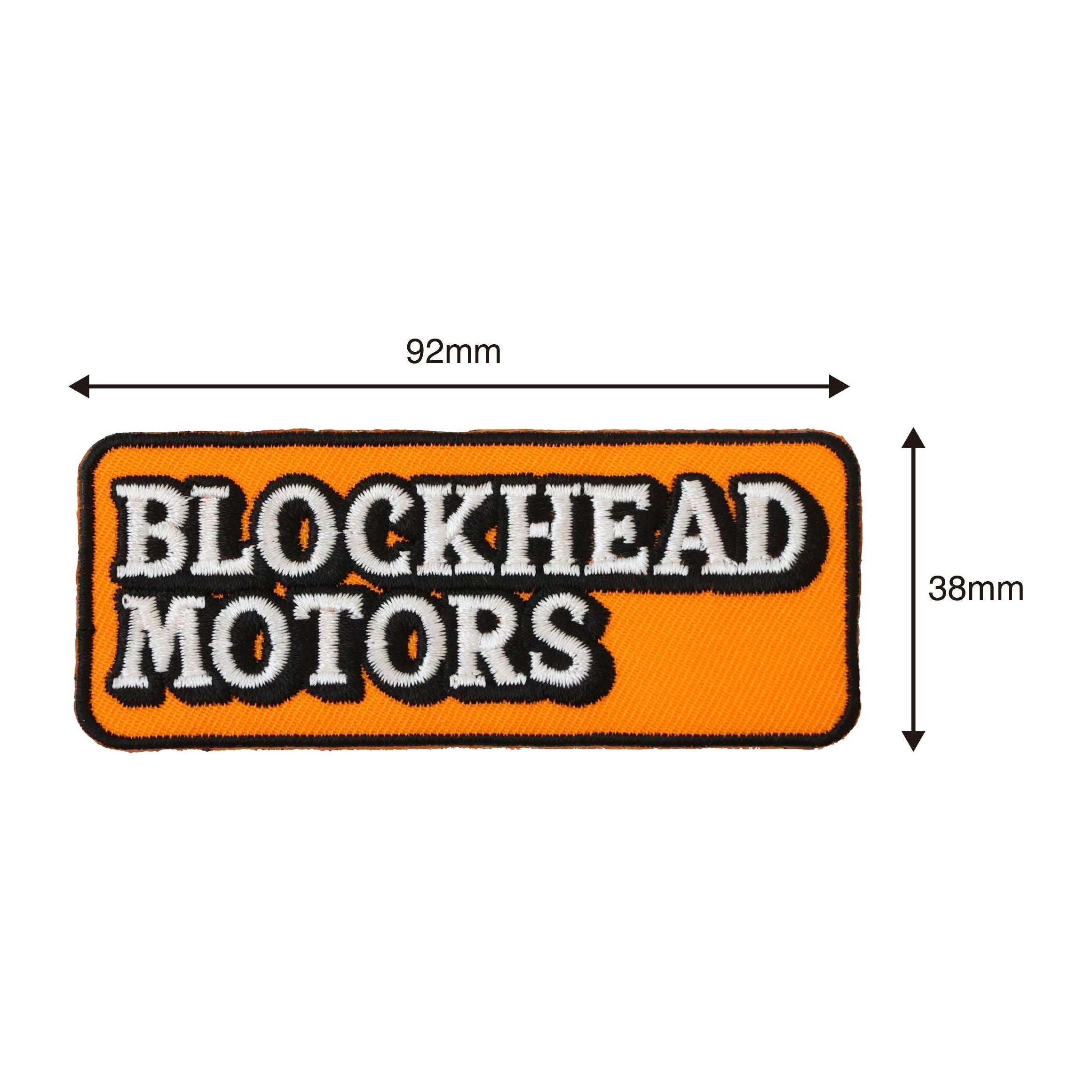 BLOCKHEAD MOTORS BH Embroidered Patch