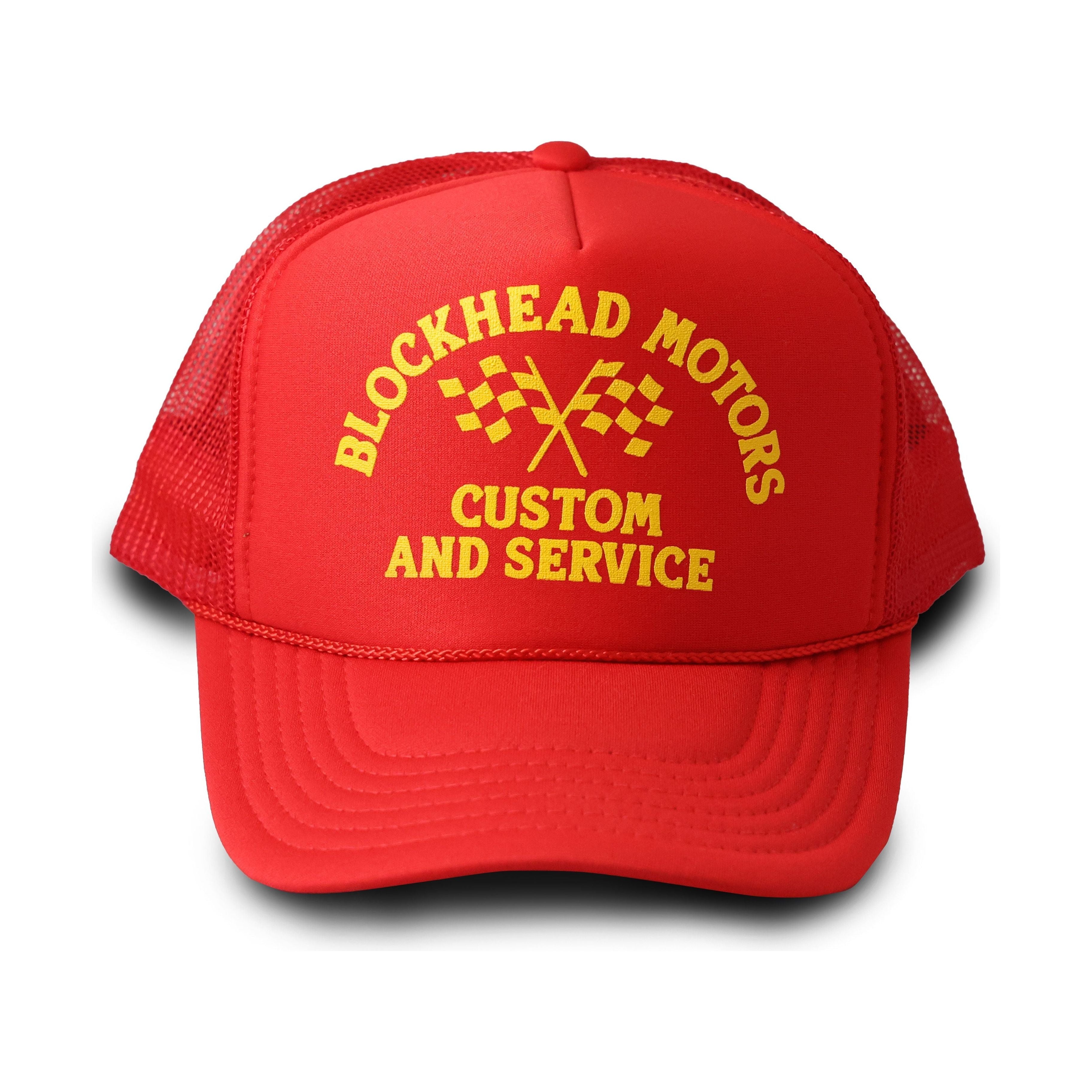 BLOCKHEAD MOTORS Old School Mesh Cap [RED]