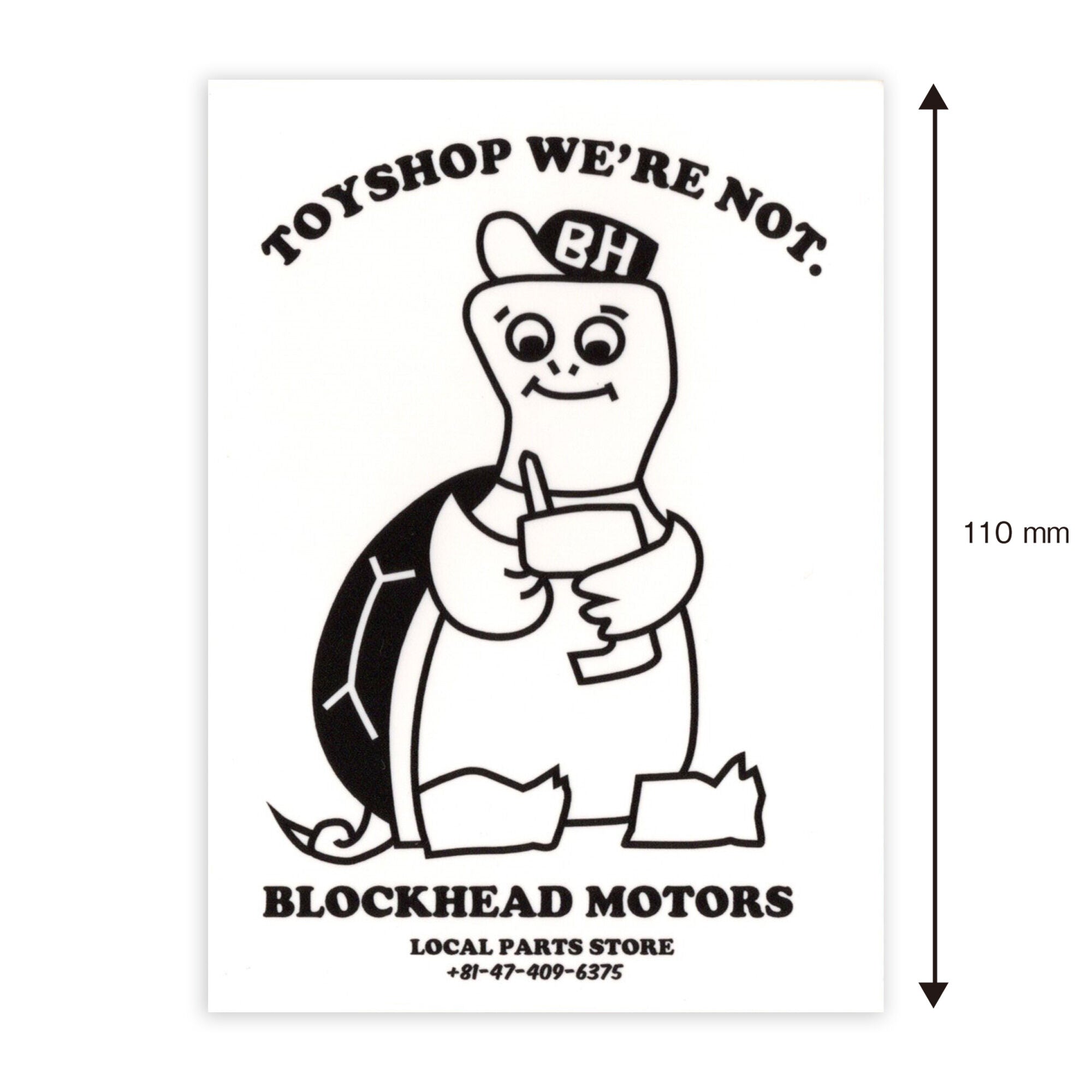 BLOCKHEAD MOTORS RC Turtle Sticker