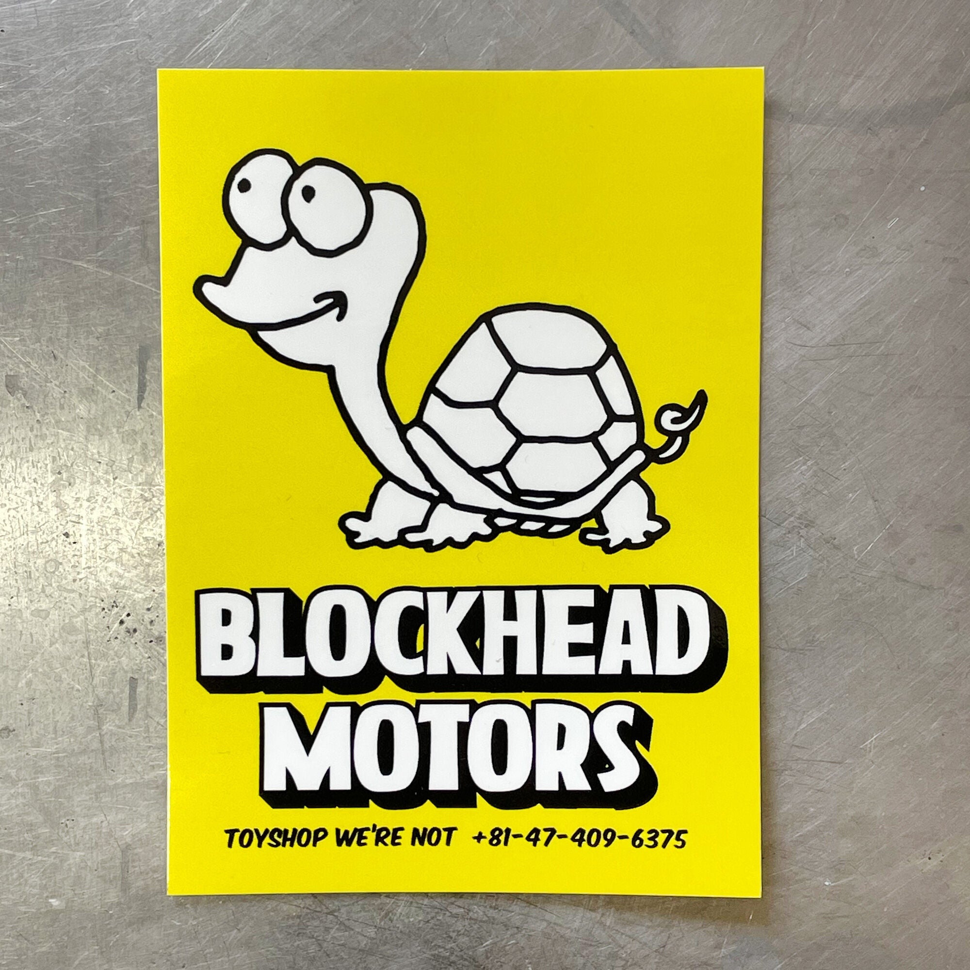 BLOCKHEAD MOTORS Loose Turtle Sticker